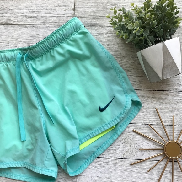 Nike Pants - Nike Tiffany blue shorts